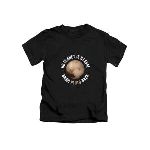 I Love Pluto Planet Black Youth T-Shirt 