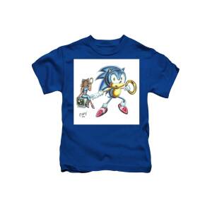 Il indgang Pol Sonic Ring Kids T-Shirt by Simon Moulding - Pixels