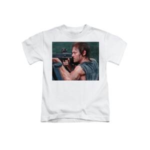 Rick Grimes - What - The Walking Dead Kids T-Shirt by Joseph Oland