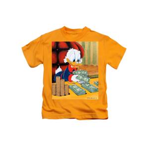 Details about   Cartoon Cannibal Flower Eating Scrooge McDuck DWomen Junior Girl V-Neck T-Shirt 