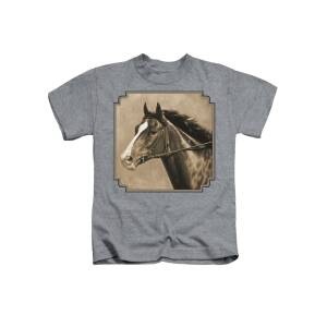 Buckskin Horse - Morning Run Kids T-Shirt for Sale by Crista Forest