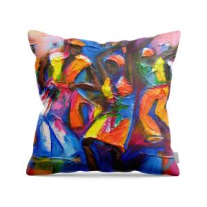 Steel Pan Carnival Throw Pillow for Sale by Cynthia McLean
