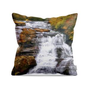 Lake Park Waterfall Throw Pillow for Sale by Scott Norris