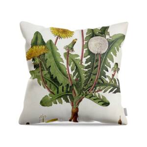 Wild Flowers Design For Silk Material Throw Pillow for Sale by William ...