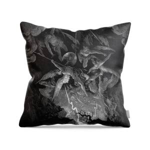 Paradise Lost, Fall of the rebel angels, Throw Pillow for Sale by ...