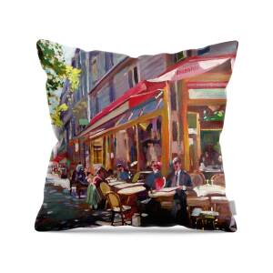 Napa Valley Vineyards Throw Pillow for Sale by David Lloyd Glover