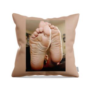 Close Up Toes Throw Pillow by Steve Pacheco - Fine Art America