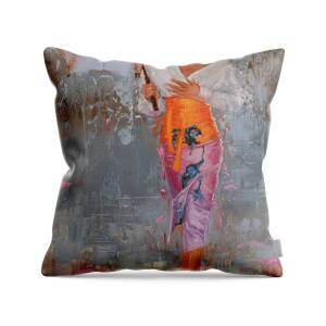 In Rain or Shine Throw Pillow for Sale by Laura Lee Zanghetti