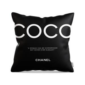 Coco Lipstick Throw Pillow by The Art Of Quotes - Pixels