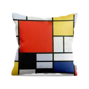 Abstraction, 1939 Throw Pillow for Sale by Piet Mondrian
