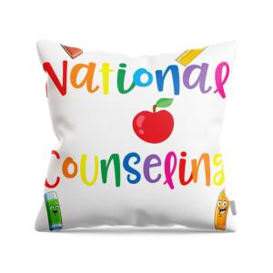 School Counselor National School Counseling Week Teacher Throw Pillow