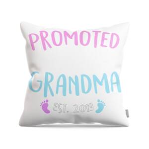 2021 Flower Boho Arrow Grandma Gift Throw Pillow Multicolor Promoted Est The Mothers Day Shirt Co 18x18