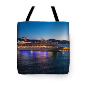 Carnival Cruise Ship Sunshine Tote Bag by Rene Triay FineArt Photos - Pixels