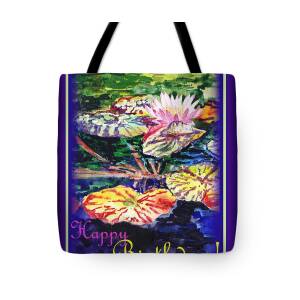 Red Lotus Floral Tote Bag, Flower Asian Chinese Contemporary Ink Art M –  alicechanart