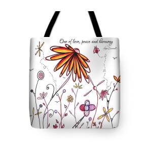 Original Hand Painted Daisy Quilt Painting Inspirational Art Quote by Megan  Duncanson Tote Bag by Megan Duncanson - Fine Art America