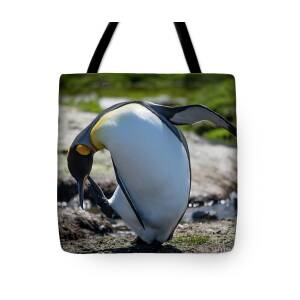 King Penguin Adolescent, South Georgia Weekender Tote Bag by Philippe  Tulula And Julie Alexander - Fine Art America
