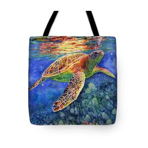 Sea Turtle Tote Bag for Sale by Hailey E Herrera