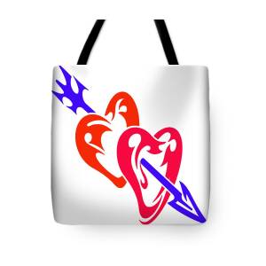 Cute Panda Bear with Red Hearts Tote Bag by Vimlesh Tailor - Fine Art  America