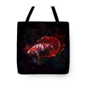 A Bright Betta Fish Tote Bag by Scott Wallace Digital Designs - Pixels