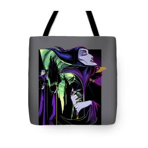 Disney Sleeping Beauty Maleficent Sugar Skull Tote Bag by Nhanj