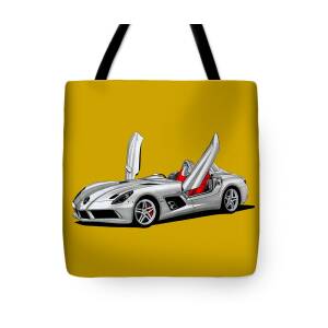 Mercedes-Benz SLR McLaren Stirling Moss Tote Bag by Vladyslav