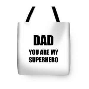 Details about   Father's Day Tote Bag Just Your Average Superhero Dad Slogan Gift Idea Son 