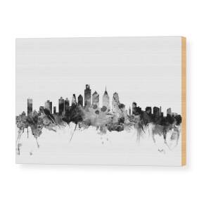 Philadelphia Pennsylvania Skyline Sheet Music Cityscape Wood Print by ...