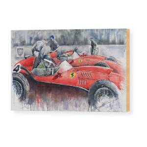 Ferrari Dino 156 1962 Wood Print by Yuriy Shevchuk