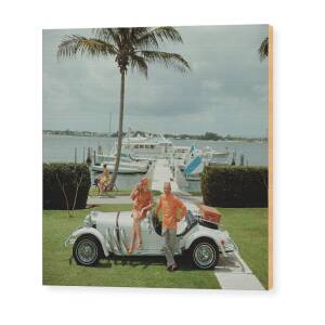 All Mine Wood Print by Slim Aarons