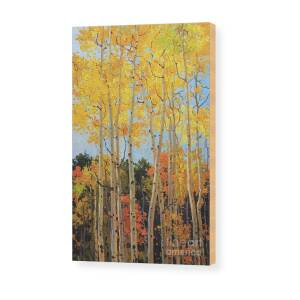Autumn beauty of Sangre de Cristo mountain Wood Print by Gary Kim