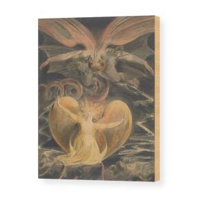 William Blake The Archangel Raphael With Adam And Eve Art Print Framed 12x16 