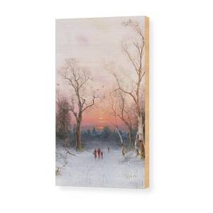 Frost Wood Print by Claude Monet
