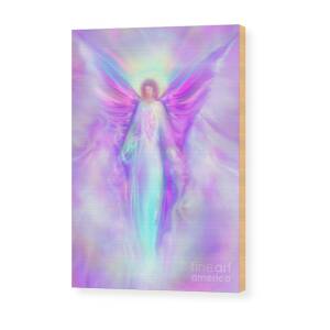 Archangel Raphael Healing Acrylic Print by Glenyss Bourne - Fine