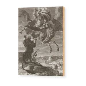 Pegasus The Winged Horse Wood Print by Fortunino Matania