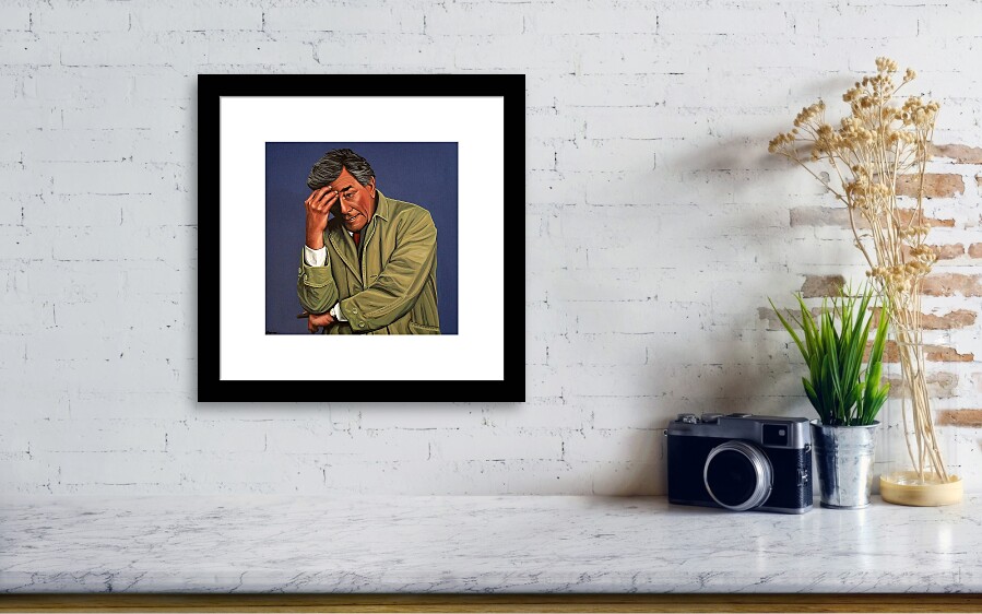 Peter Falk as Columbo Art Print by Paul Meijering - Pixels Merch