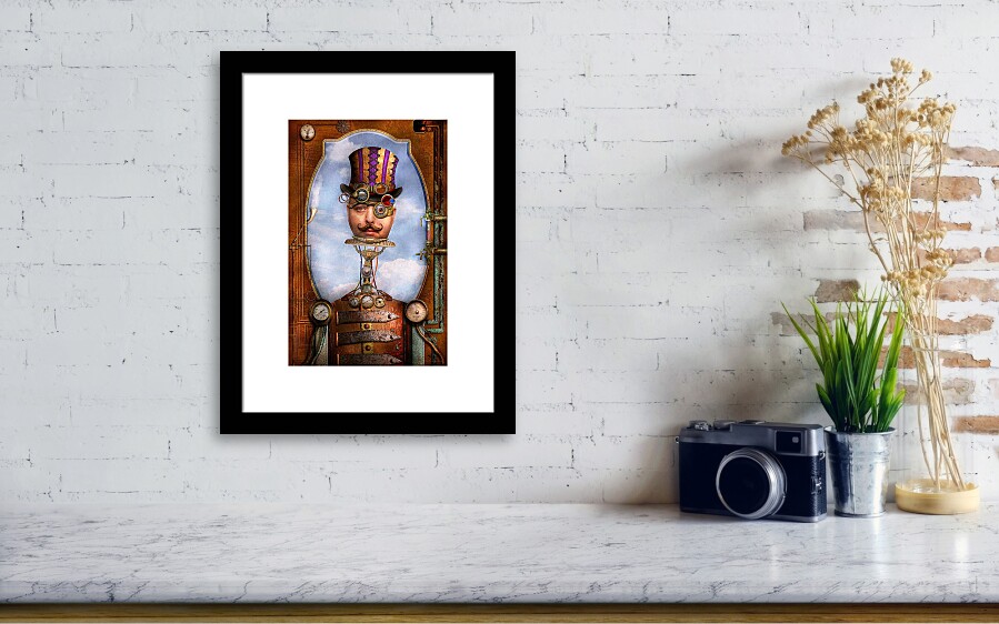 Steampunk - Integrated Framed Print by Mike Savad