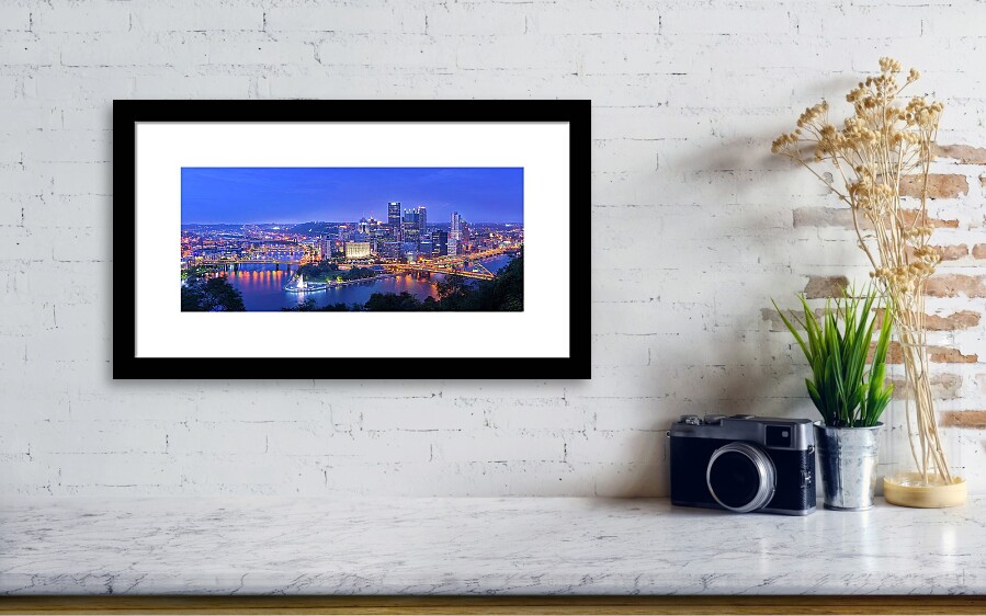 The Steel City Framed Print by Michael Zheng