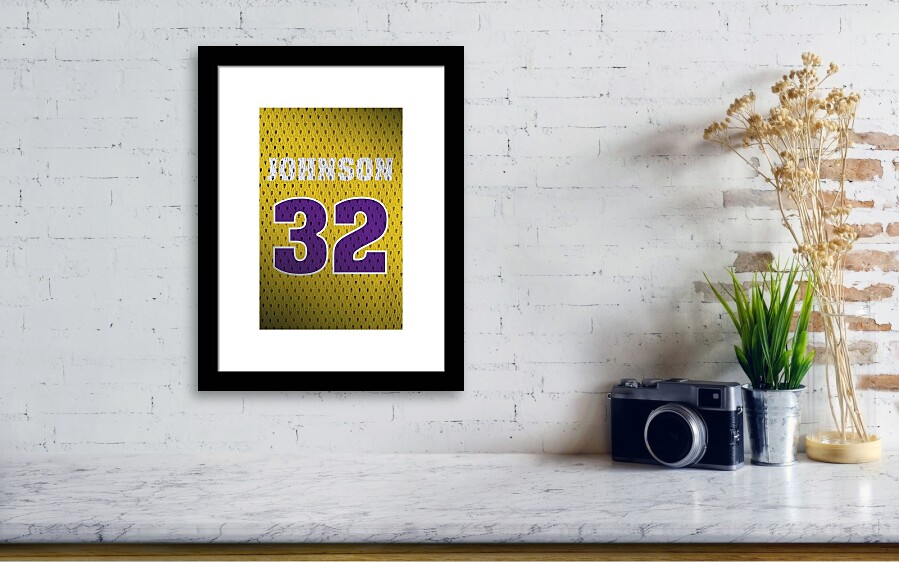Magic Johnson Los Angeles Lakers Number 32 Retro Vintage Jersey