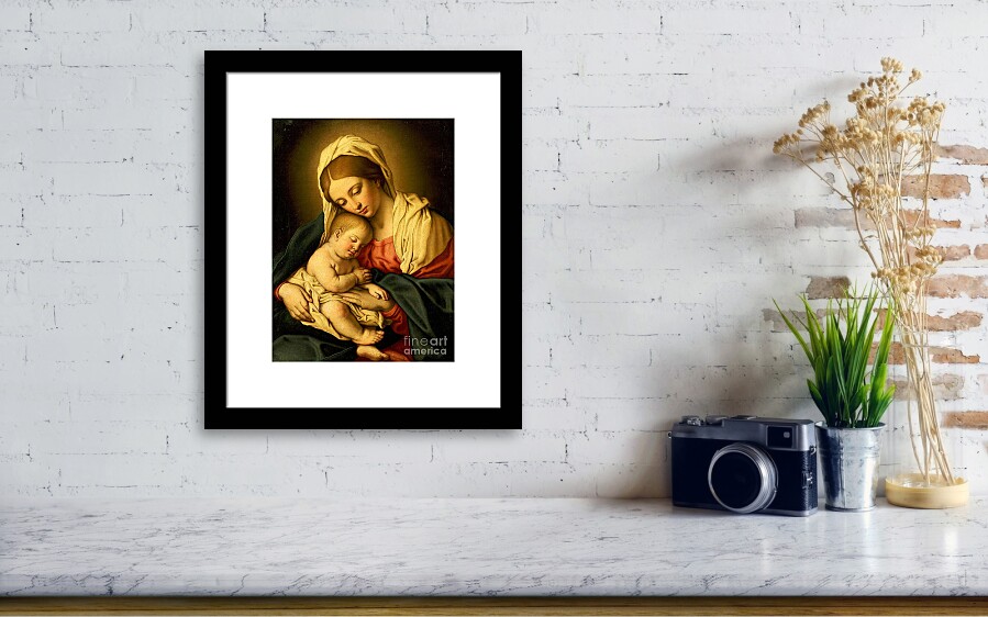 The Madonna and Child Framed Print by Il Sassoferrato