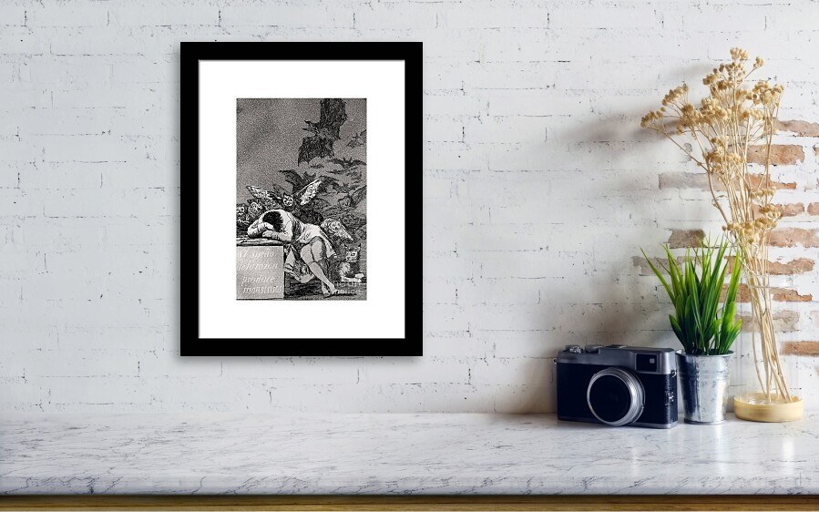 The Sleep of Reason Produces Monsters Framed Print by Goya
