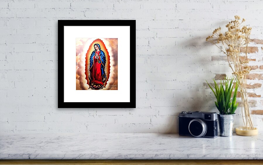 Virgen de guadalupe Art Print by Blanca Medina - Fine Art America