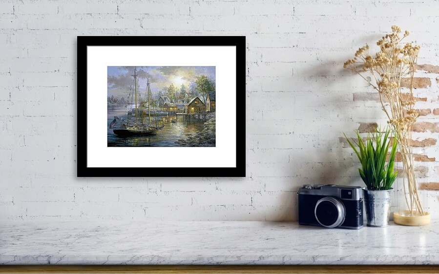 Harbor Town Framed Print by Nicky Boehme
