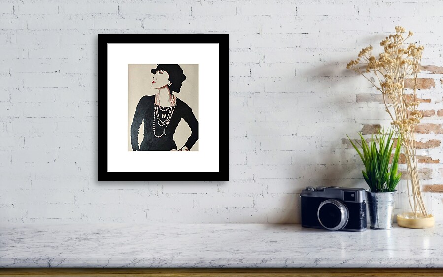 Madame Coco Chanel Portrait Of Gabrielle Bonheur Art Print by Artista  Fratta - Pixels