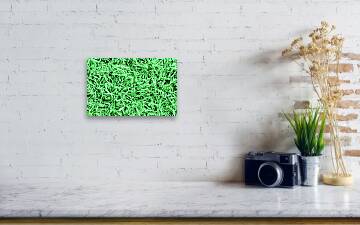 Green paper Easter grass background by Peter Hermes Furian