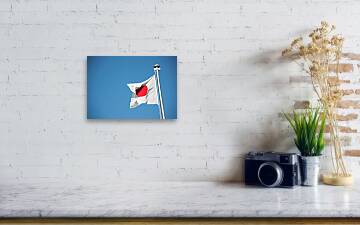 Japan Flag Acrylic Print By Masahiko Futami