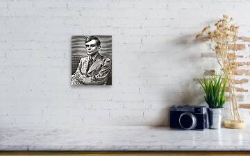 Alan Turing, British mathematician Wall Art, Canvas Prints, Framed Prints,  Wall Peels