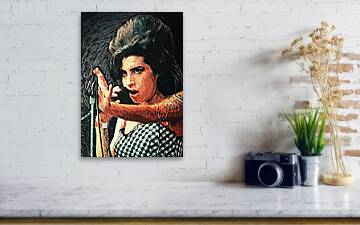 Details about   Horizontal Framed Premium Gallery Wrap Canvas amy winehouse 