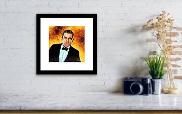 Rowan Atkinson Alias Johnny English Framed Print by Paul Meijering