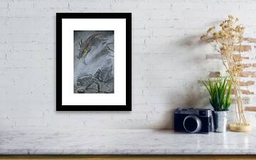Turin Turambar Confronts Glaurung at the Ruin of Nargothrond Framed Print  by Kip Rasmussen - Pixels
