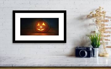 Halloween Pumpkin - Framed Print by Matthias Zegveld
